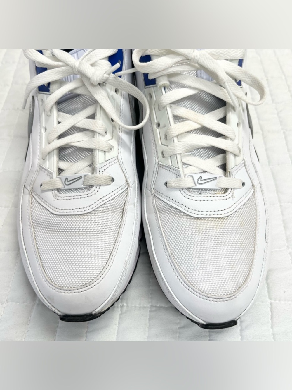 MEN'S NIKE AIR MAX LTD3 SNEAKERS in White Black Blue Size 14 - Picture 5 of 8